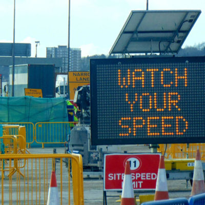 watch your speed reactive sign